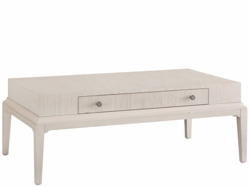Transitional Single Drawer Cocktail Table