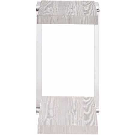 Accent Table with Acrylic Side Panels