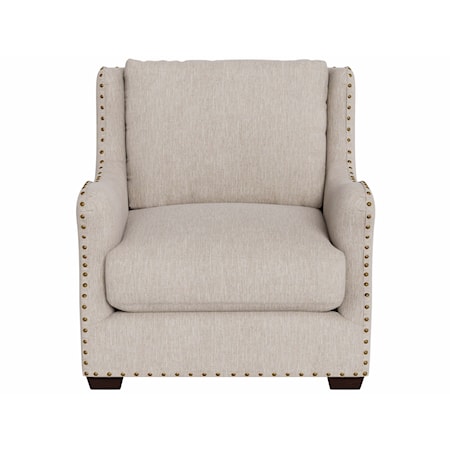 Accent Chair with Nail-Head Trim