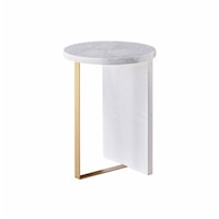 Contemporary Round Accent Table