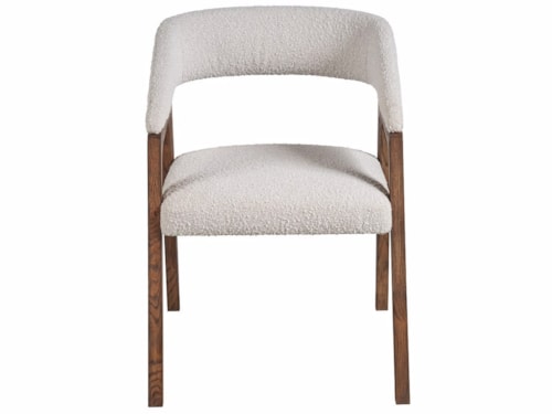 Contemporary Upholstered Barrel Back Dining Chair