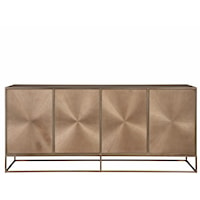 Contemporary 4-Door Storage Credenza