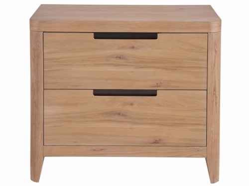 Contemporary 2-Drawer Nightstand