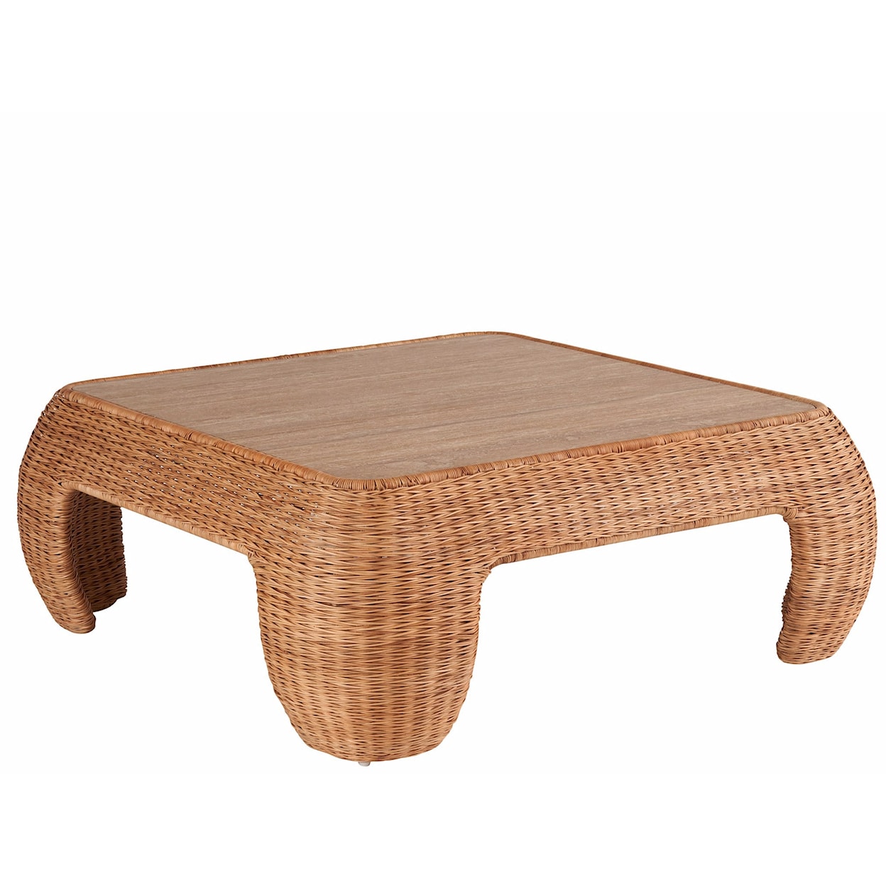 Universal Weekender Coastal Living Home Collection Rattan Cocktail Table