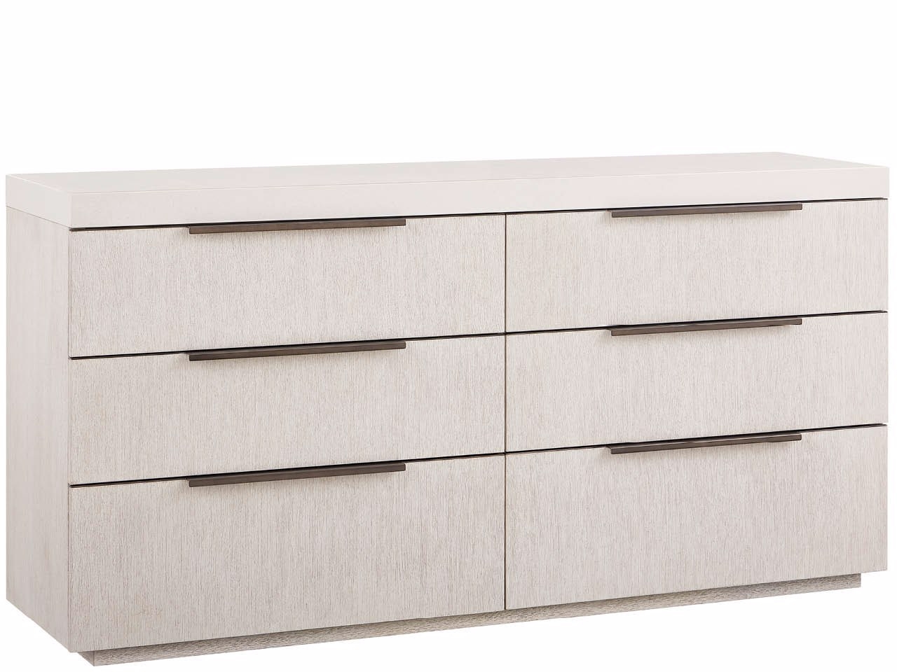 Quartz-Top Six-Drawer Dresser