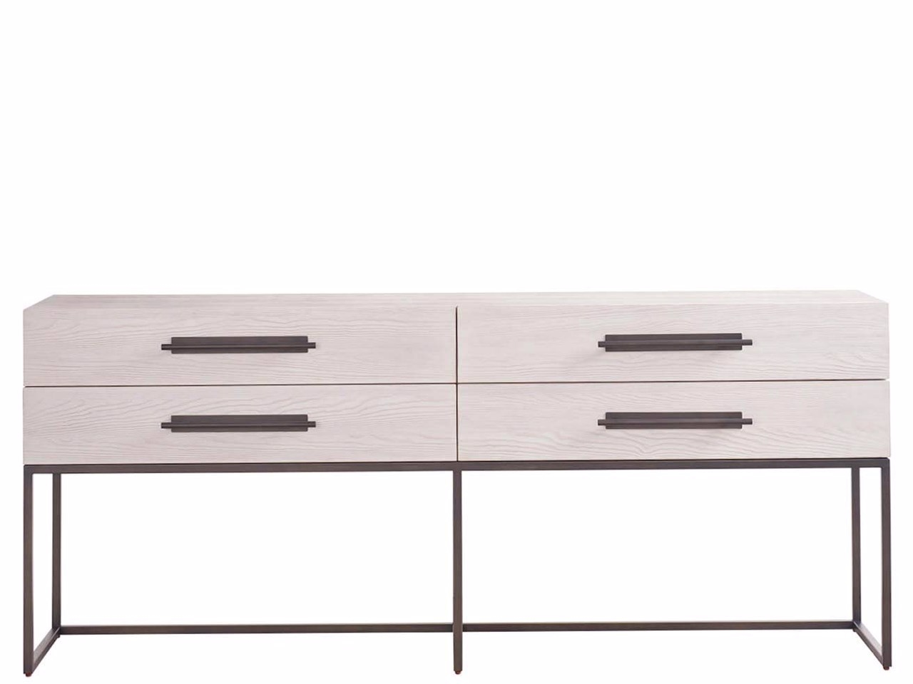 River Rock Metal Base Console