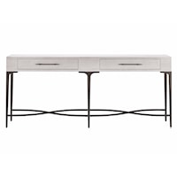 Dahlia Contemporary Two-Tone 2-Drawer Console Table