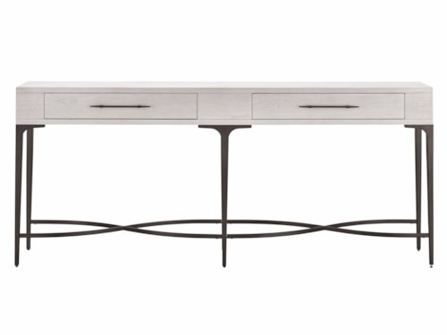 Dahlia Contemporary Two-Tone 2-Drawer Console Table