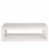 Universal Weekender Coastal Living Home Collection Cocktail Table with Lower Storage Shelf