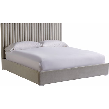 Contemporary Upholstered California King Wall Bed