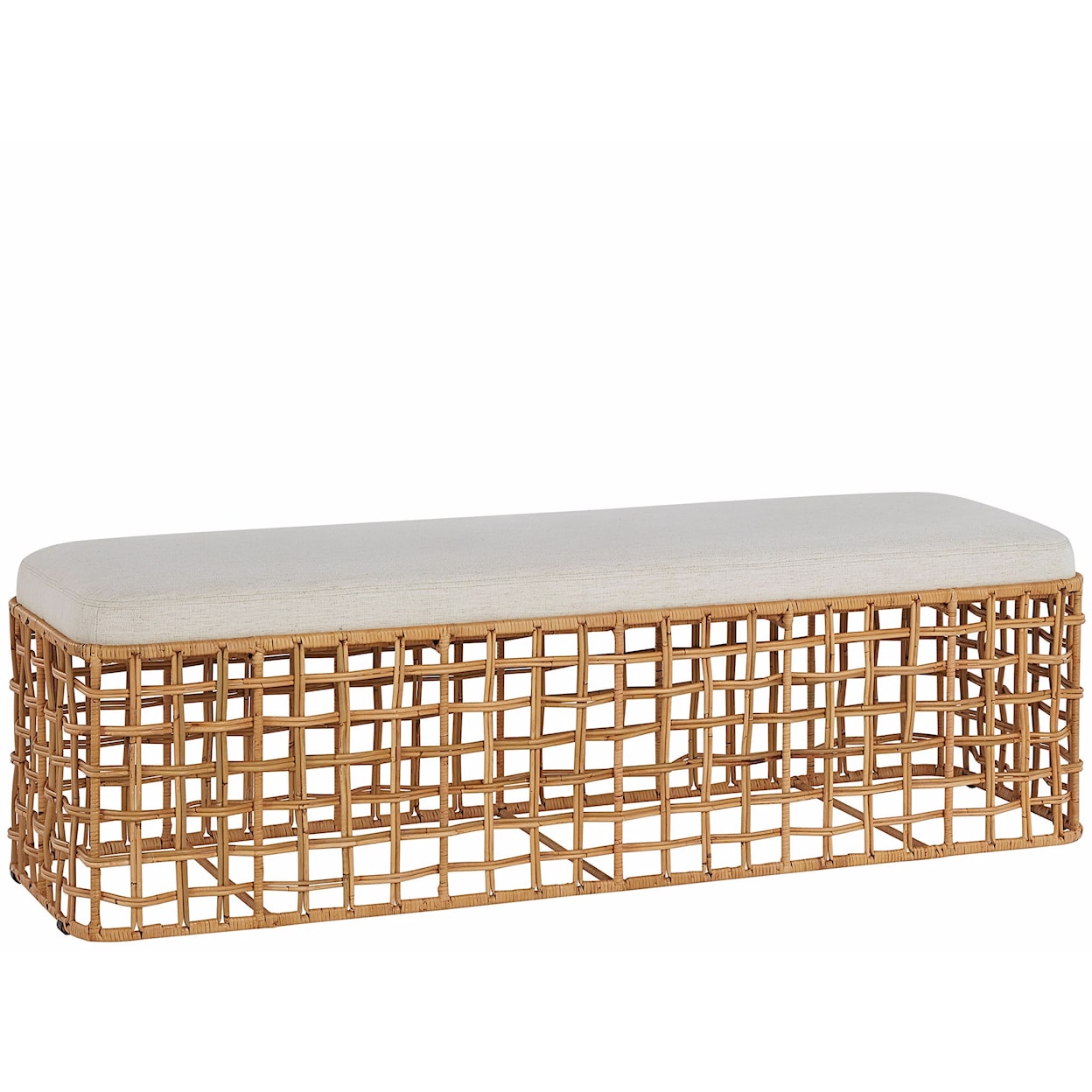 Universal Getaway Coastal Living Home Rattan Bench