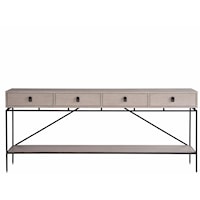 Contemporary 4-Drawer Rectangular Console Table