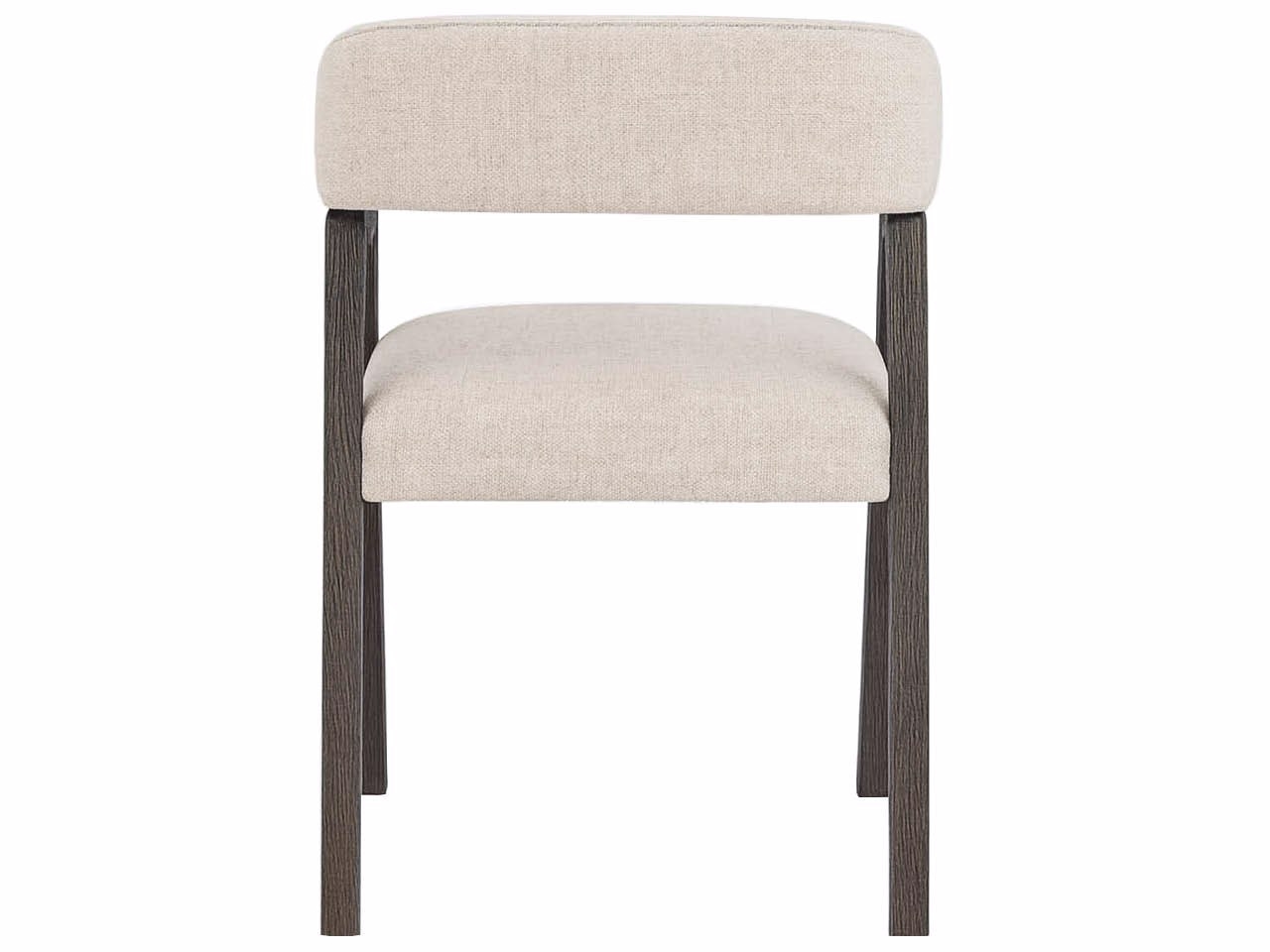 Upholstered Open Barrel-Back Dining Chair