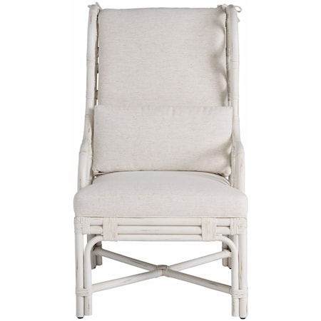 Contemporary Coastal Upholstered Arm Chair