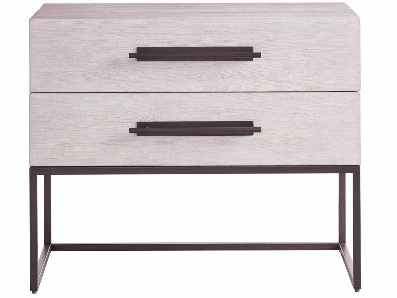 River Rock Metal Base Nightstand