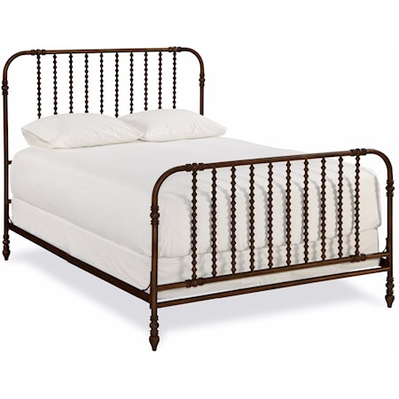 Rustic King Metal Bed