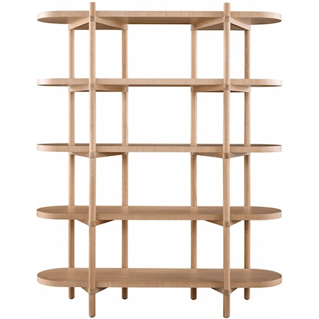 Contemporary Etagere with Open Shelving