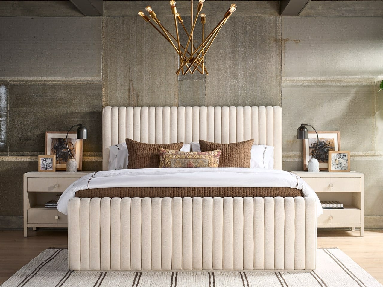 Upholstered Queen Panel Bed