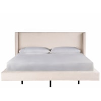 Contemporary Coastal Upholstered Queen Panel Bed