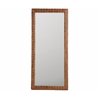 Coastal Rattan Floor Mirror