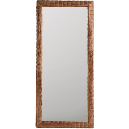 Rattan Floor Mirror