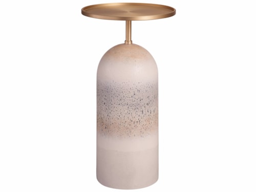 Contemporary Martini Table with Aluminum Table Top