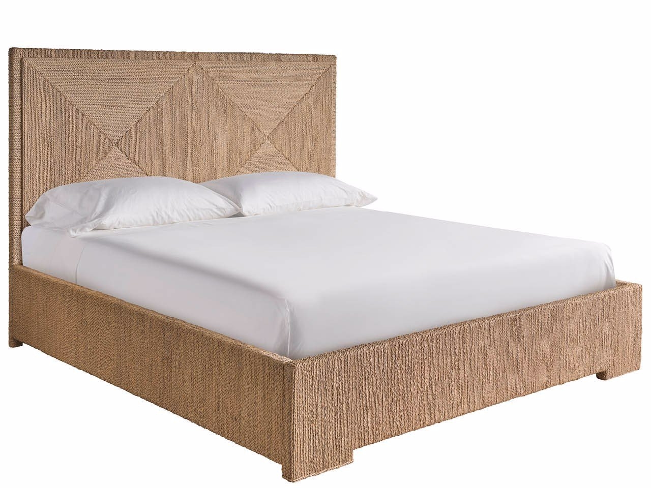 Woven King Panel Bed