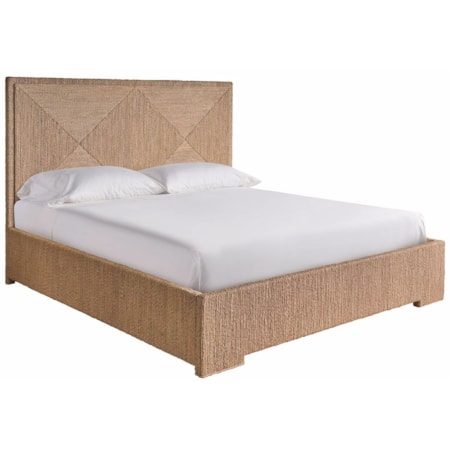 Woven King Panel Bed