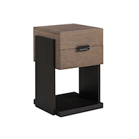 Contemporary Chatham 2-Drawer Night Table with Soft Close Drawers