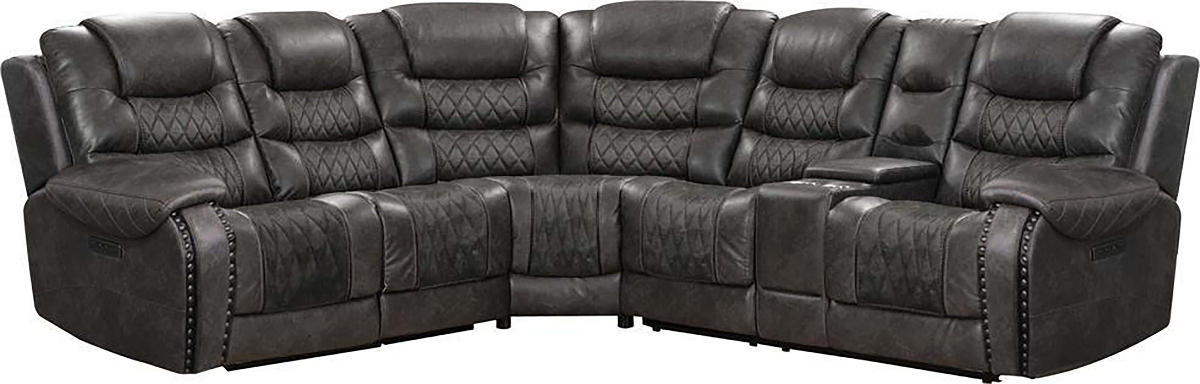 6 Piece Modular Power Reclining Sectional