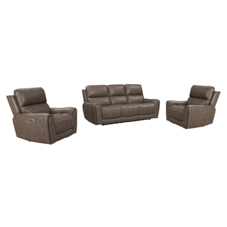 Power Reclining Sofa & Two Recliners Set
