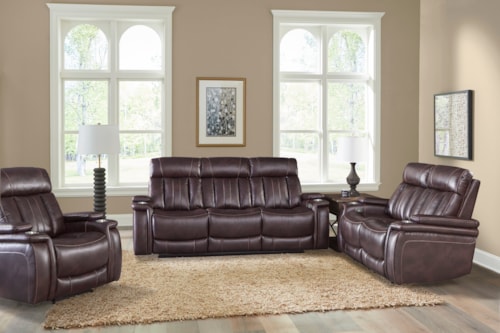 Casual 3-Piece Power Reclining Living Set