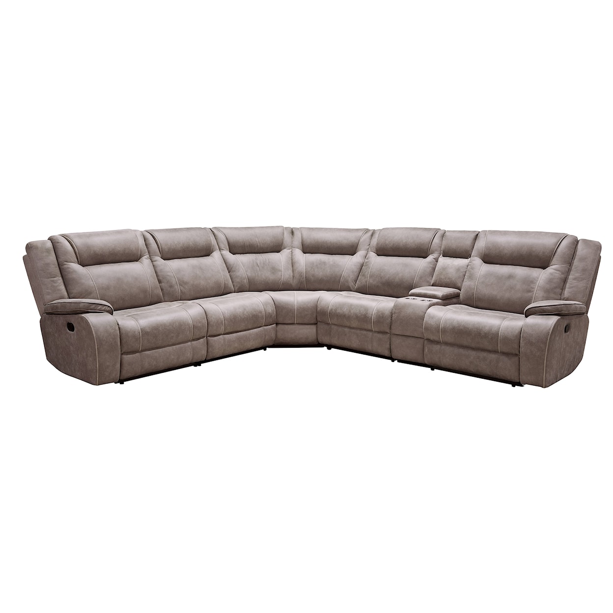 Parker Living Blake Manual Reclining Sectional Sofa and Console