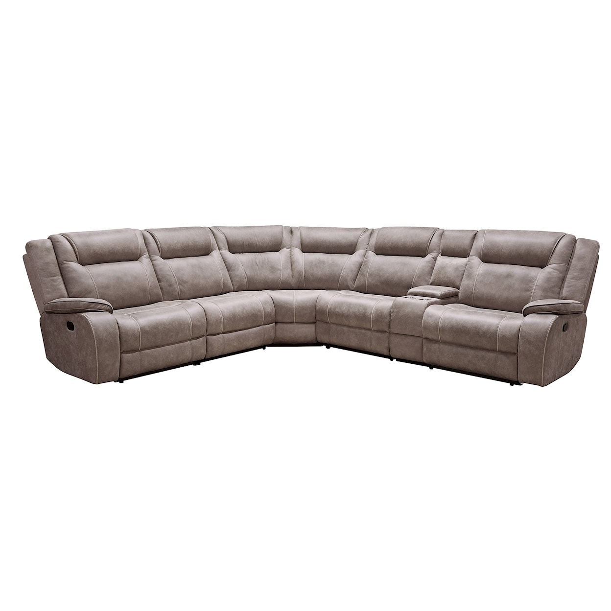 Paramount Living Blake Manual Reclining Sectional Sofa and Console