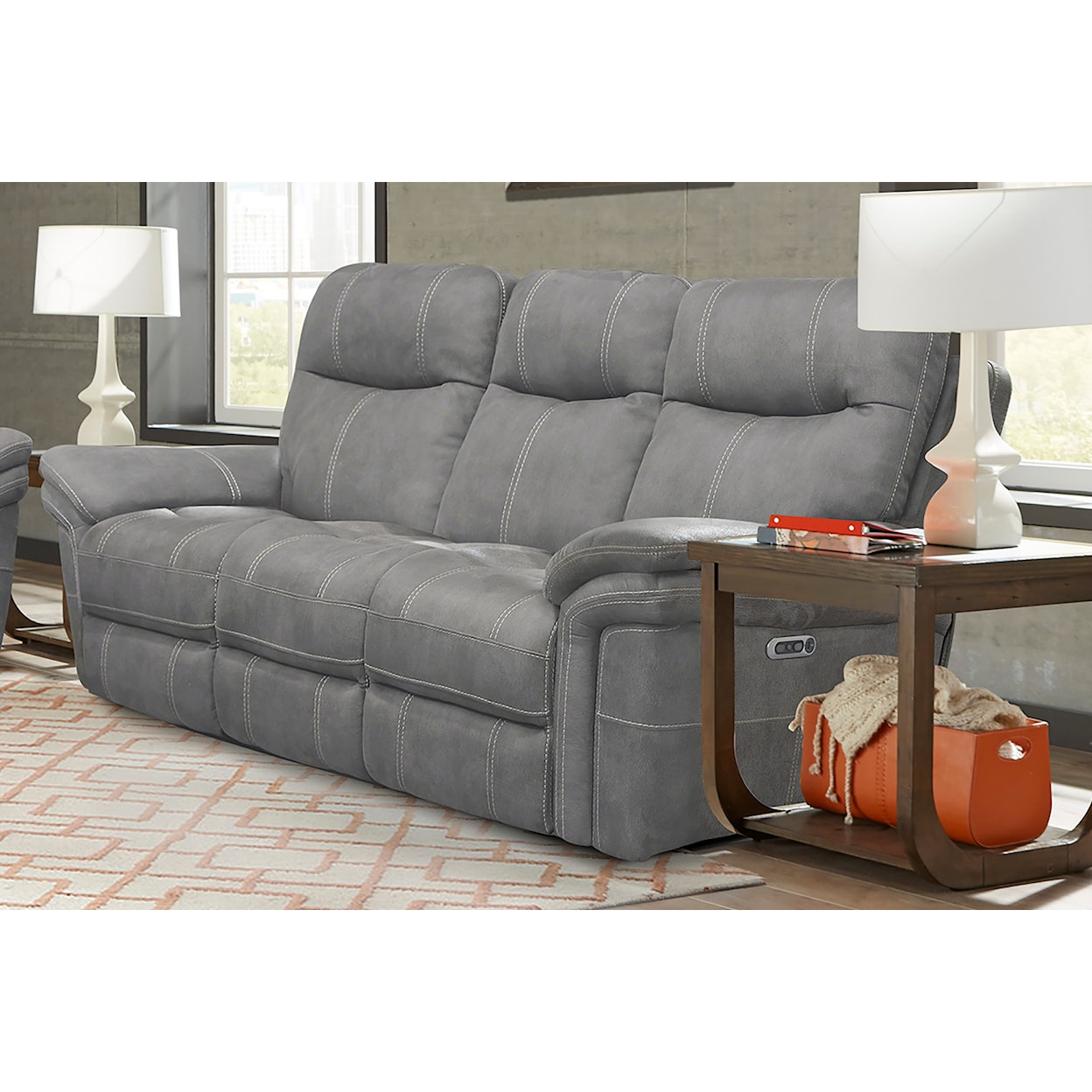 PH Mason Dual Recliner Power Sofa