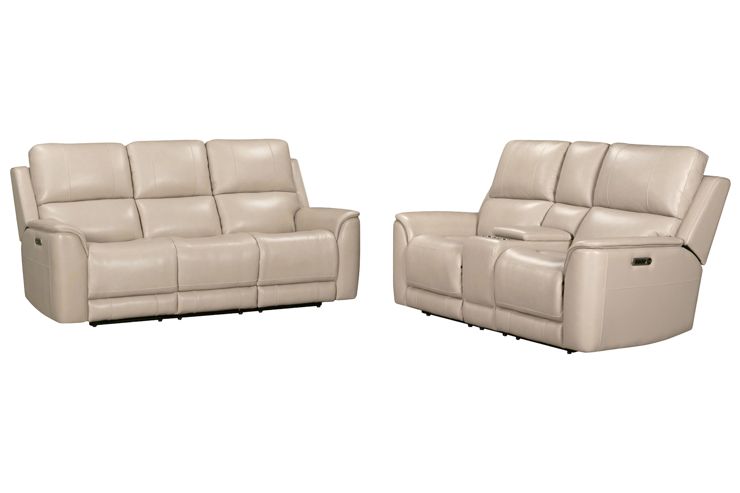 2-pc. Leather Pwr. Reclining Living Room Set