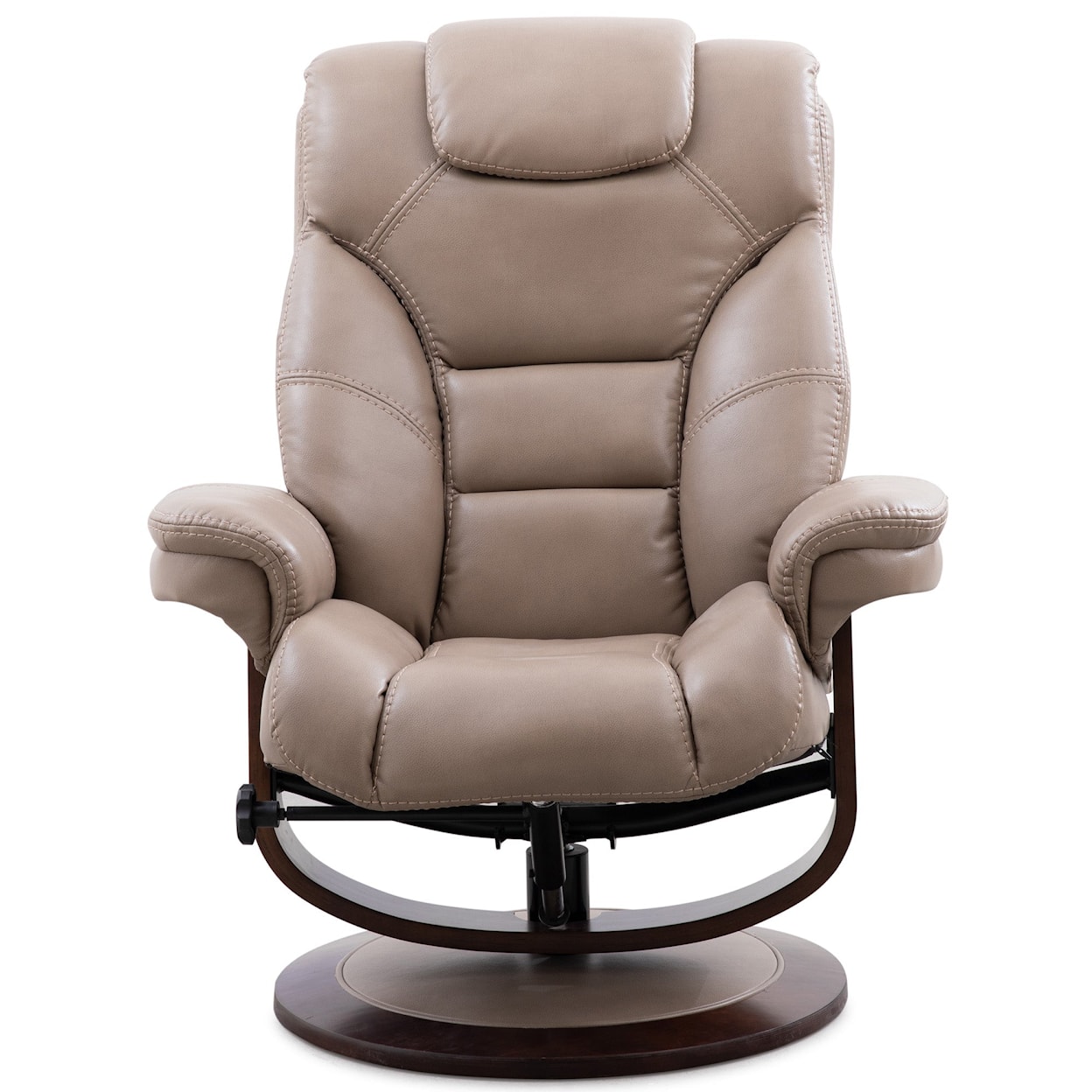 Parker Living Monarch Manual Reclining Swivel Chair and Ottoman