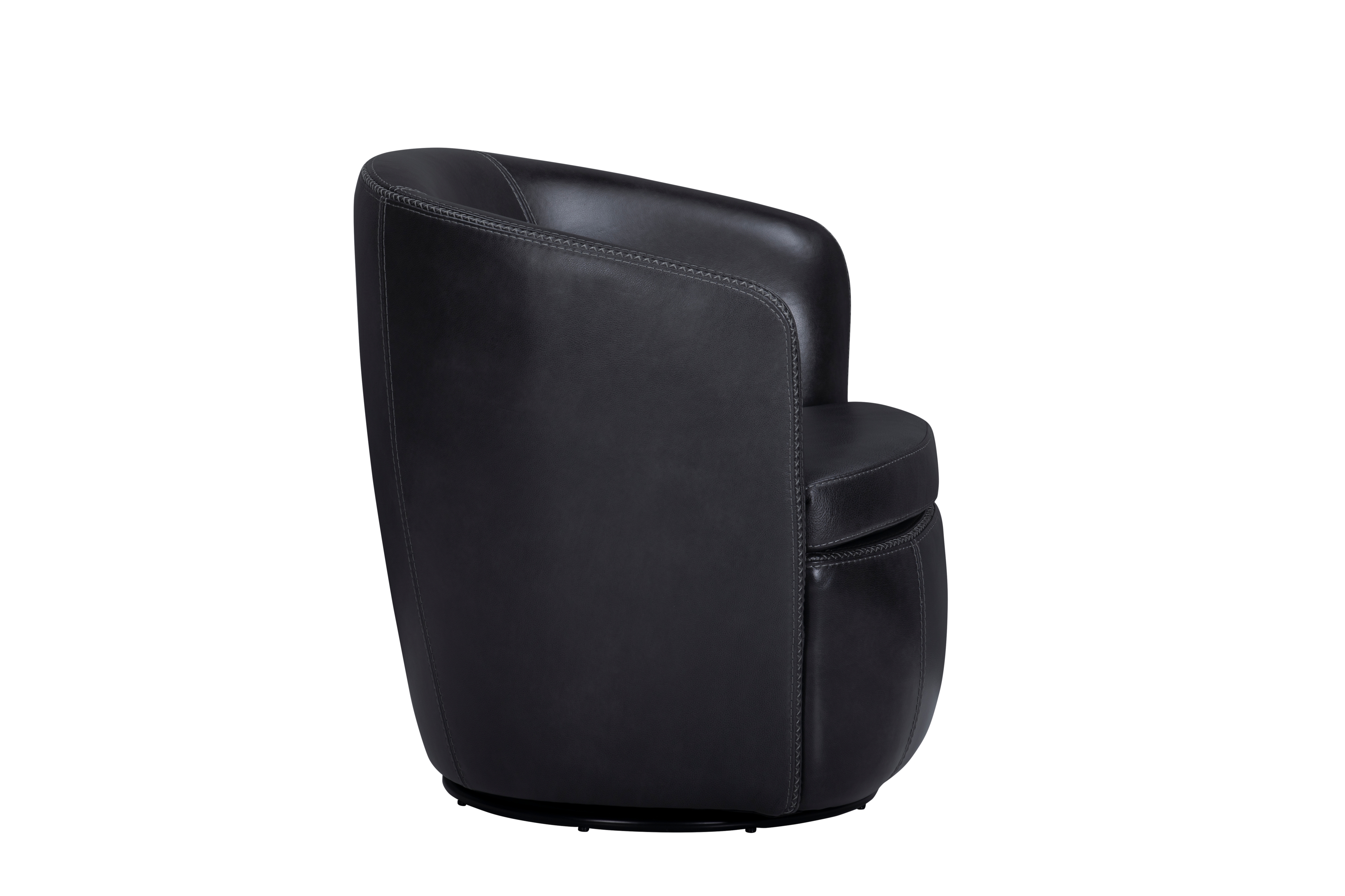 Parker Living Barolo Leather Swivel Barrel Chair