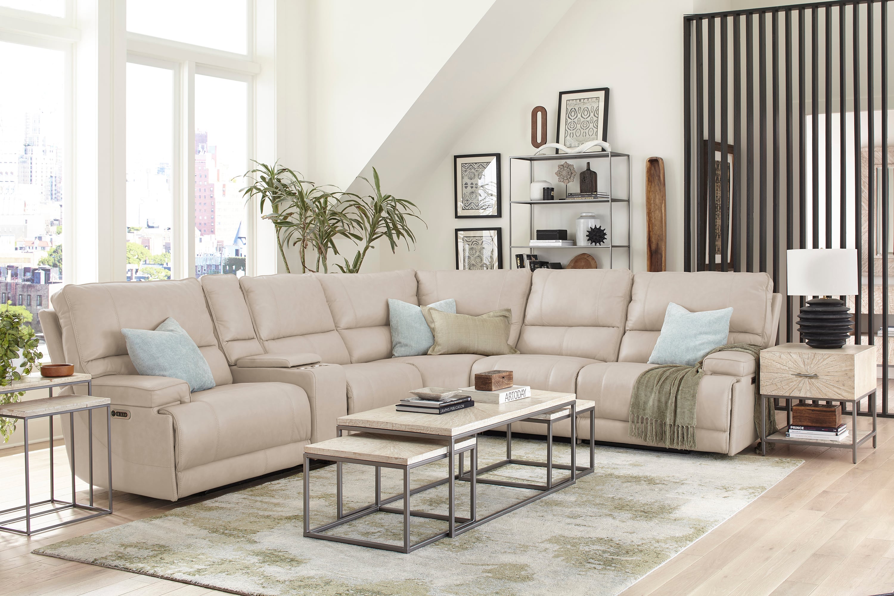 Power Reclining Cordless Sectional