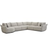 Carolina Living Playful - Canes Cobblestone 6-Piece Sectional Sofa