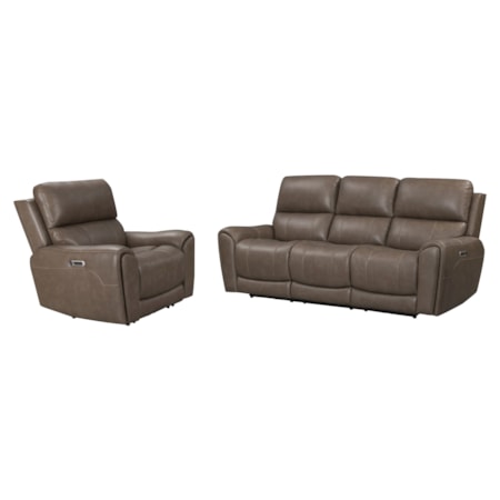 Power Reclining Sofa & Recliner Set