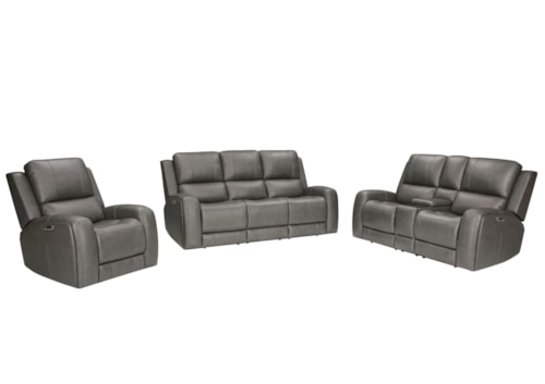 Casual 3-pc. Zero Gravity Power Reclining Living Room Set with Console Loveseat