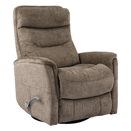 Casual Swivel-Glider Manual Recliner with Articulating Headrest