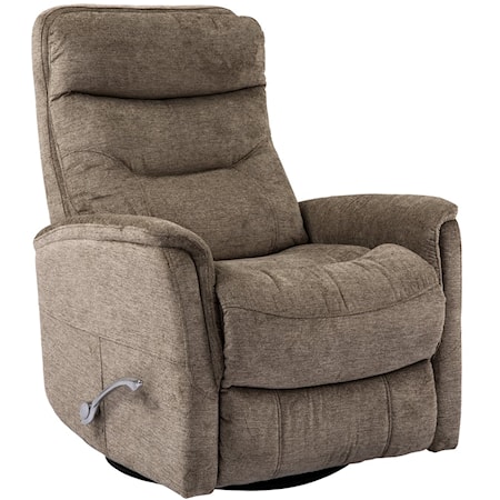 Casual Swivel-Glider Manual Recliner with Articulating Headrest