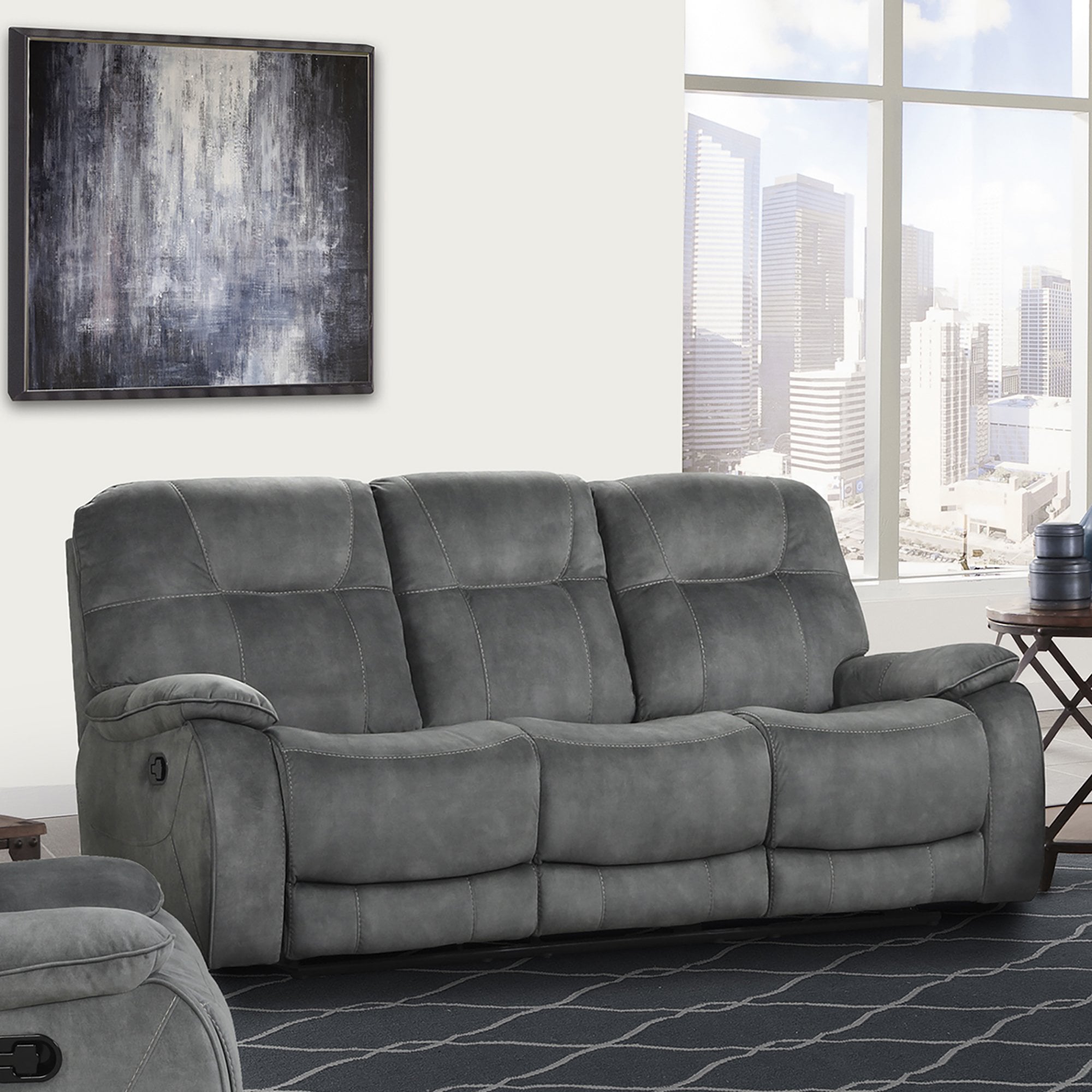 Parker Living Cooper Manual Triple Reclining Sofa