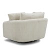 Parker Living Boomer - Mega Ivory Swivel Accent Chair