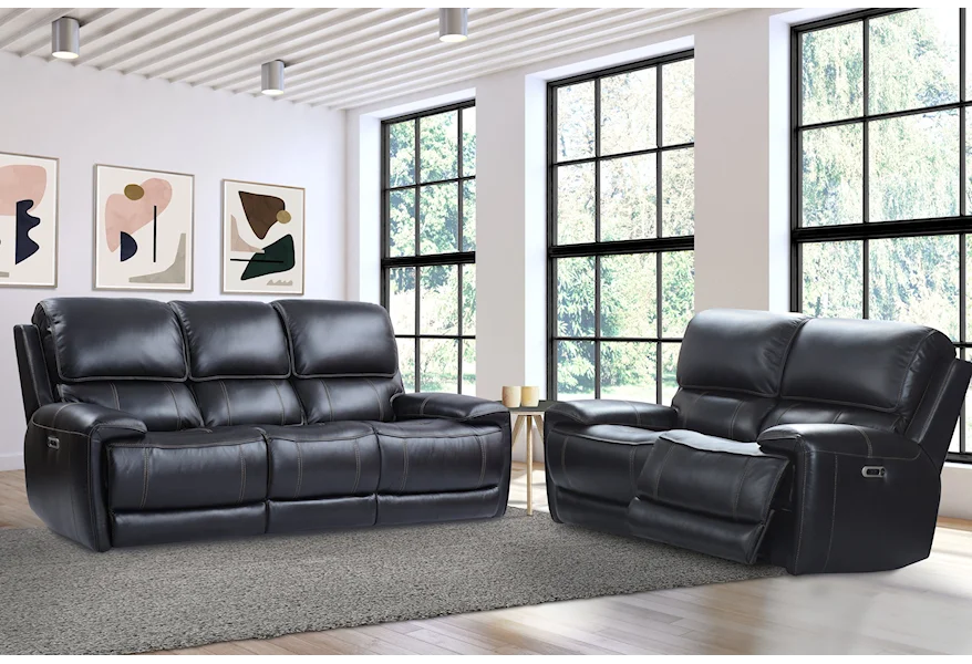 Empire Power Sofa and Loveseat Set by Parker Living at Galleria Furniture, Inc.