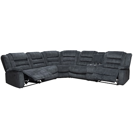 Manual Reclining Sectional Sofa