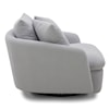 Carolina Living Boomer - Dove Grey Swivel Accent Chair