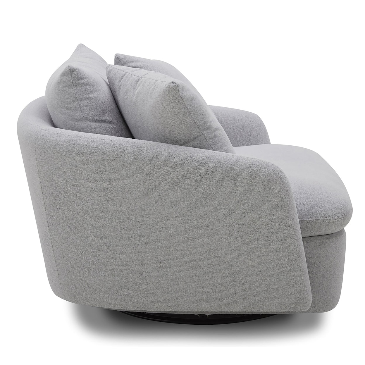 Paramount Living Boomer - Dove Grey Swivel Accent Chair